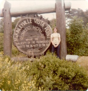 Me by redwood sign 1976