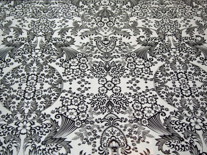 Black and White Oil Cloth