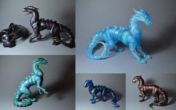 Ball joint dragon collage