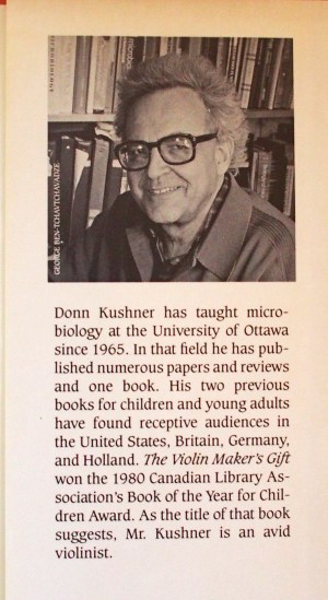 Inside of back of dust jacket