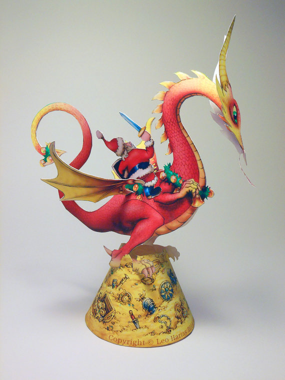 santa-riding-dragon-back-playrama